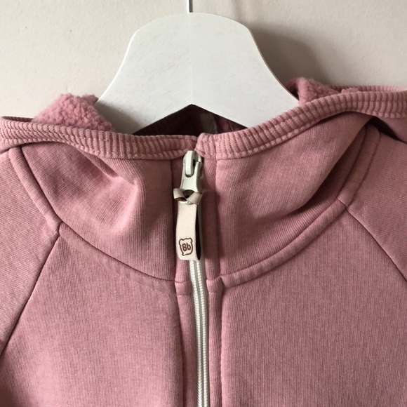 Kids Rose Warm hooded jumpsuit with flap - Gray Rose - Picture 3 of 15